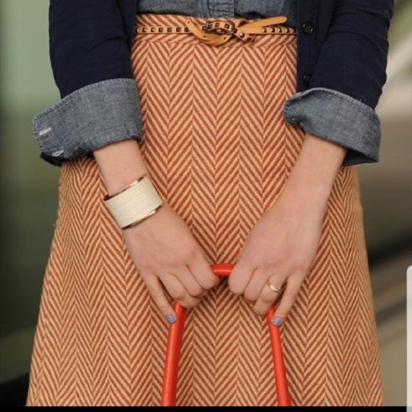 Tucker Dresses & Skirts - NEW Tucker Chevron Tweed Skirt